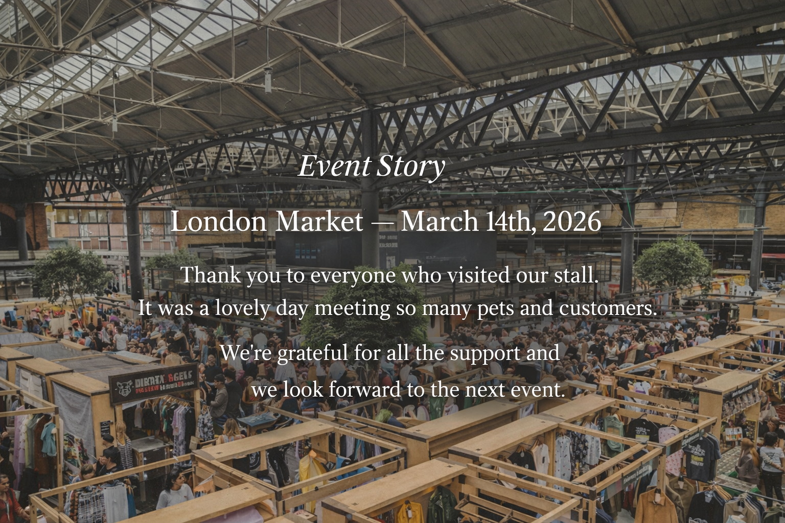 🎉 First London Pop-Up Event | Old Spitalfields Market