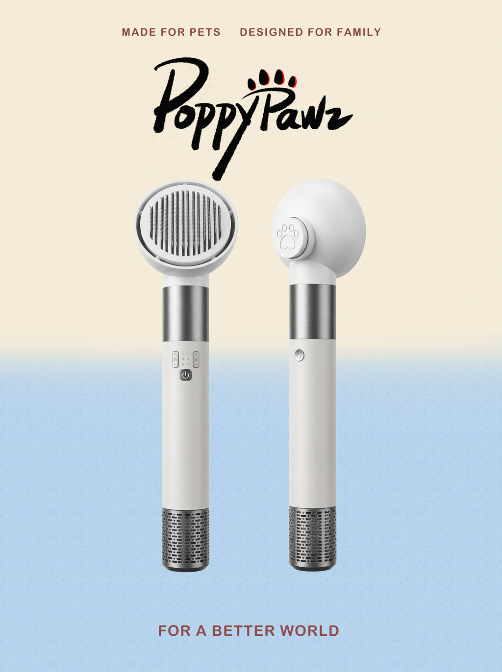 2-in-1 Pet Dryer Brush