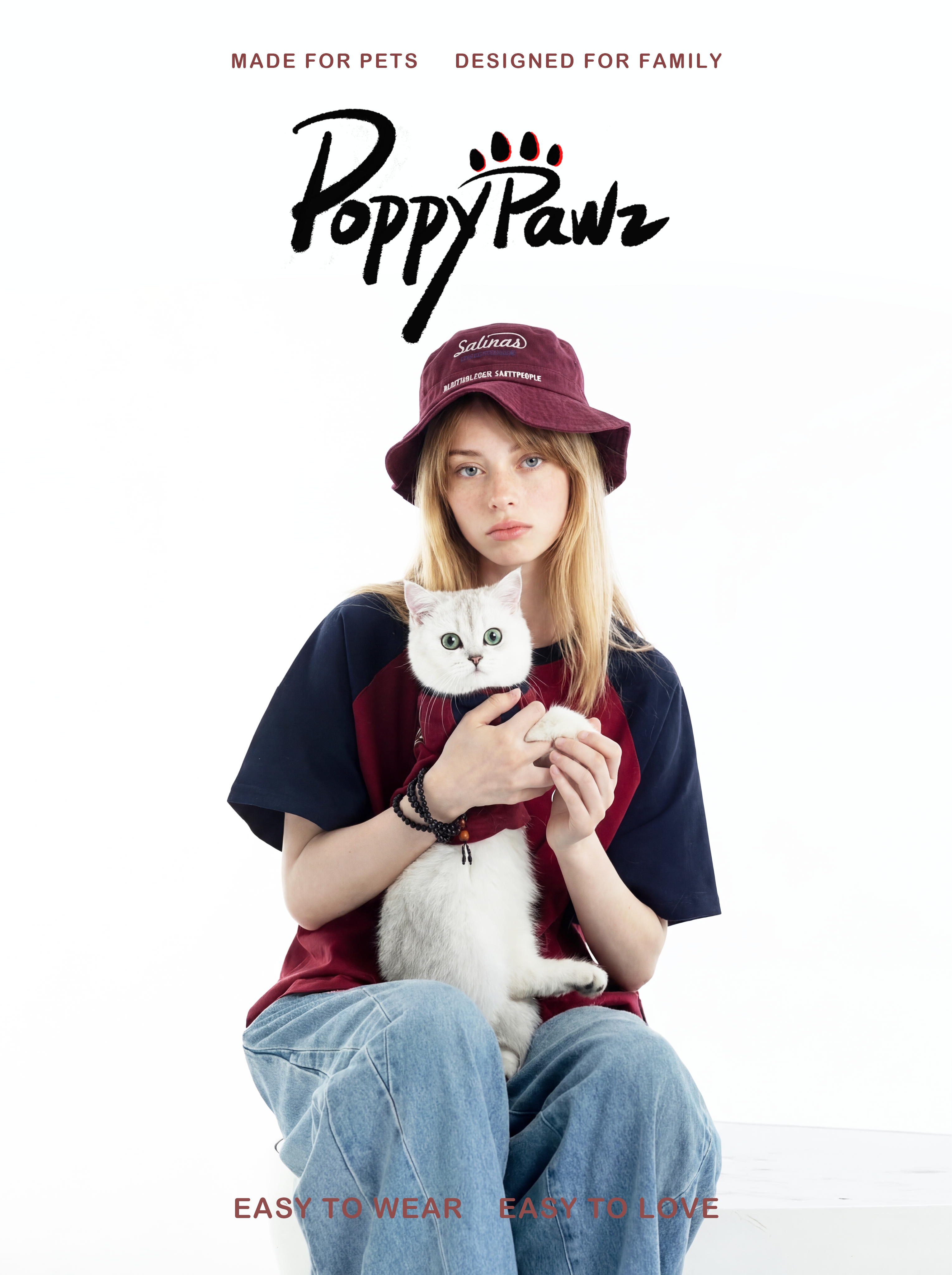 Matching Dog and Owner T-Shirt Set Burgundy