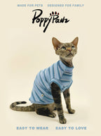 Cotton Striped Cat T-Shirt