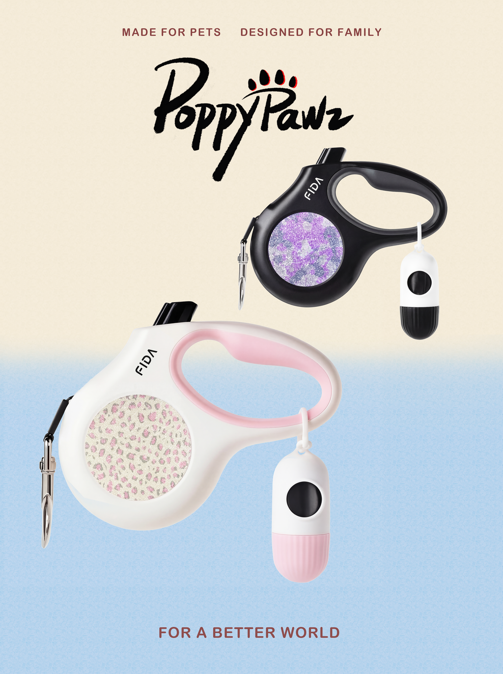 Retractable Dog Lead with Safety Lock