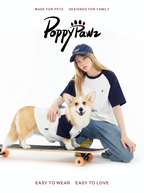 Matching Dog and Owner T-Shirt Set Navy Blue