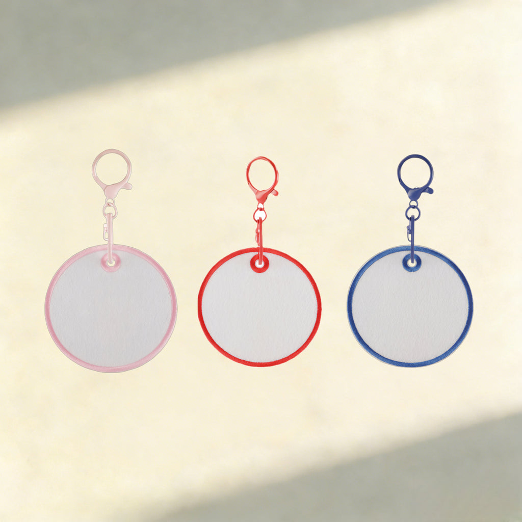 Custom Felt Keychain – Round & Square