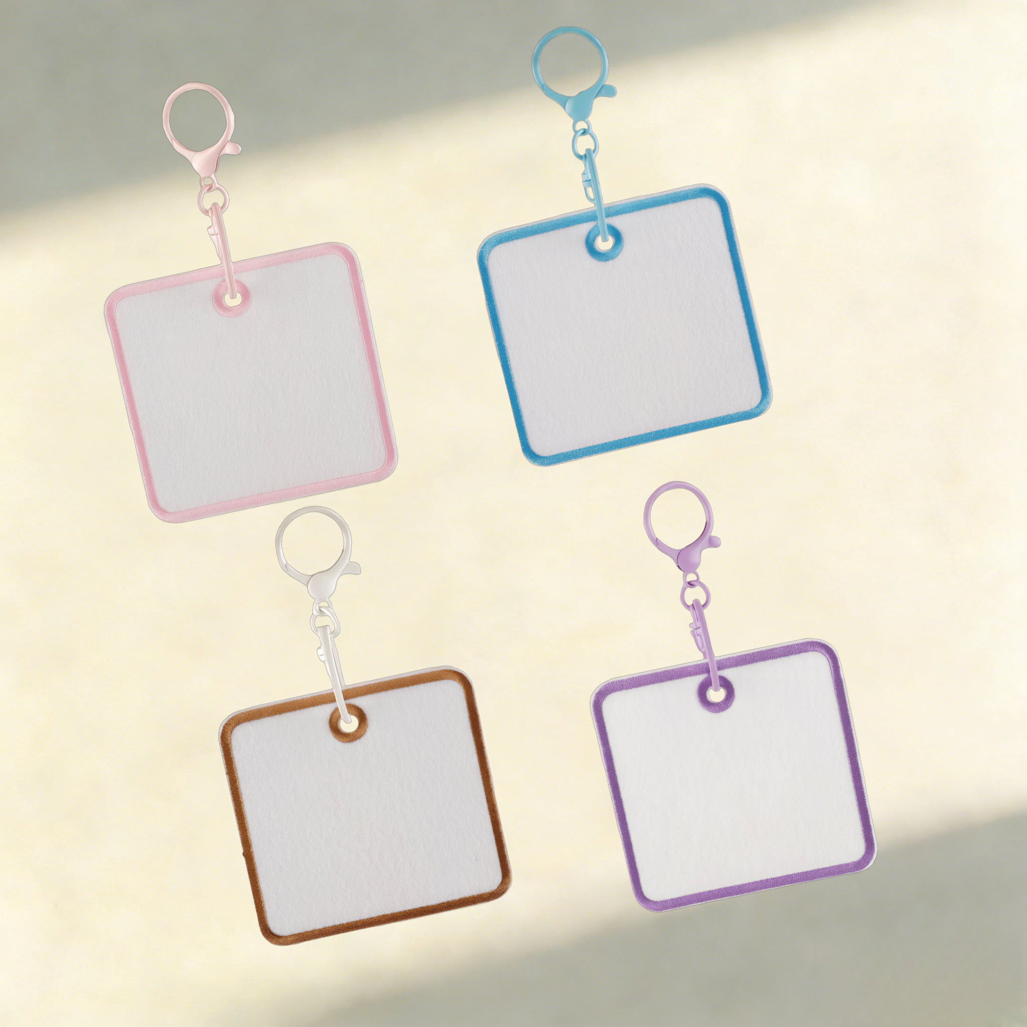 Custom Felt Keychain – Round & Square