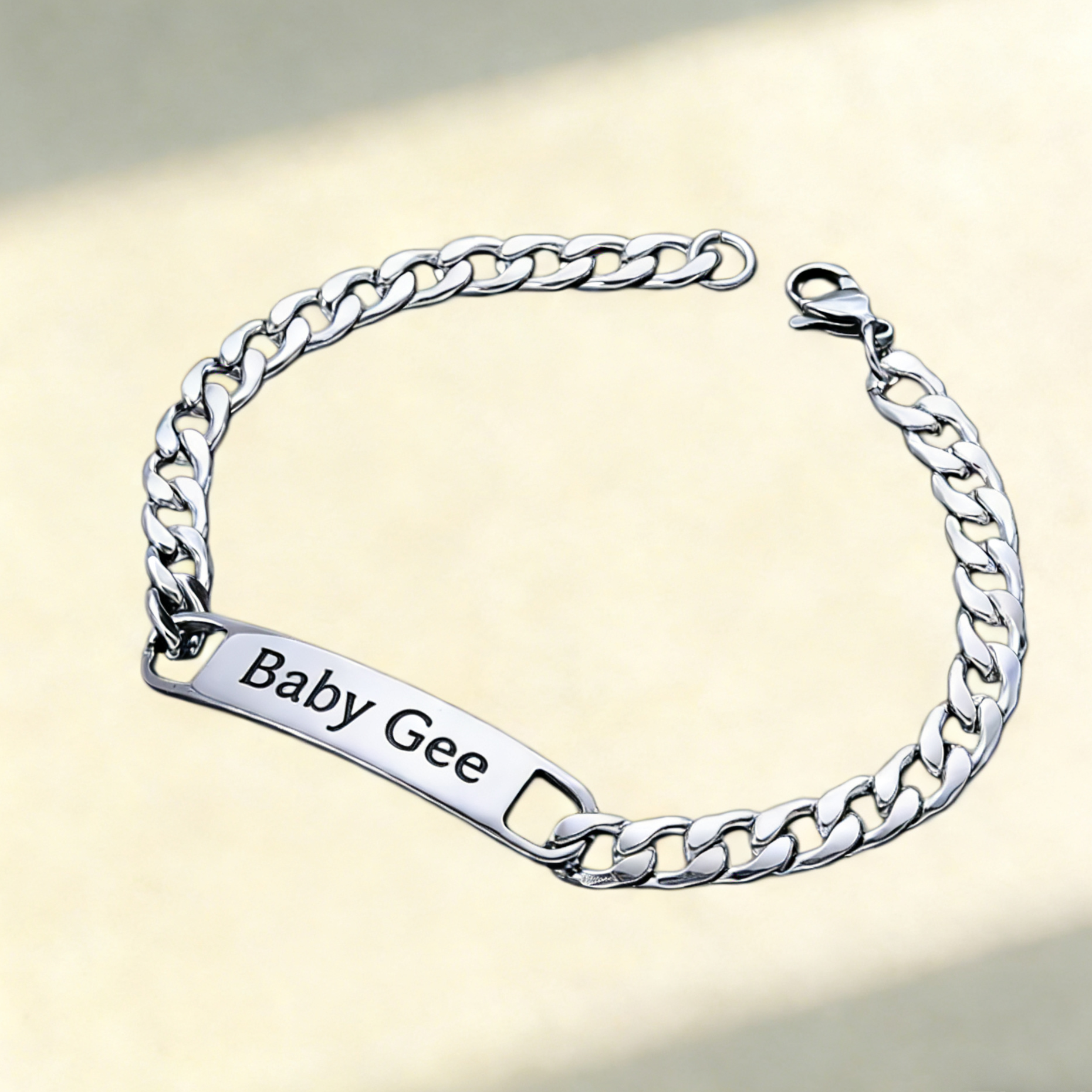 Custom Engraved Chain Bracelet
