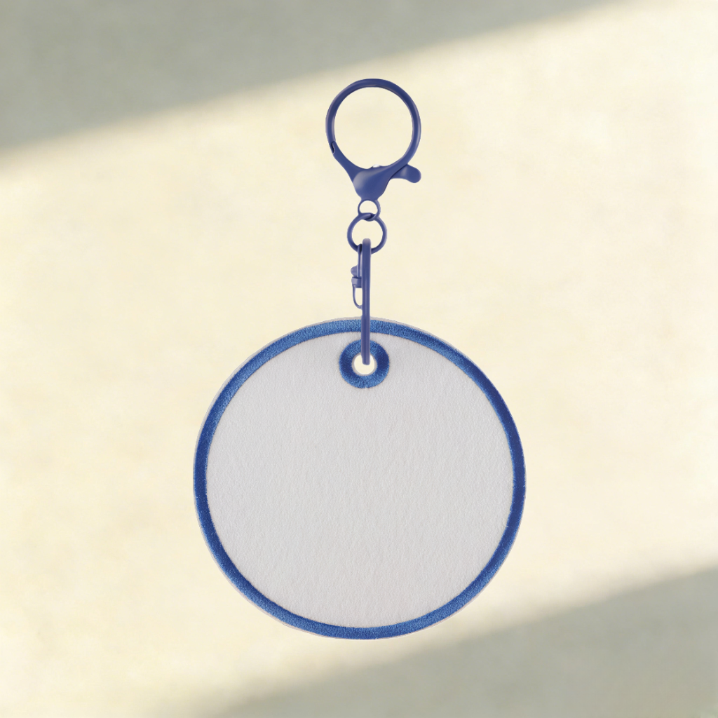 Custom Felt Keychain – Round & Square