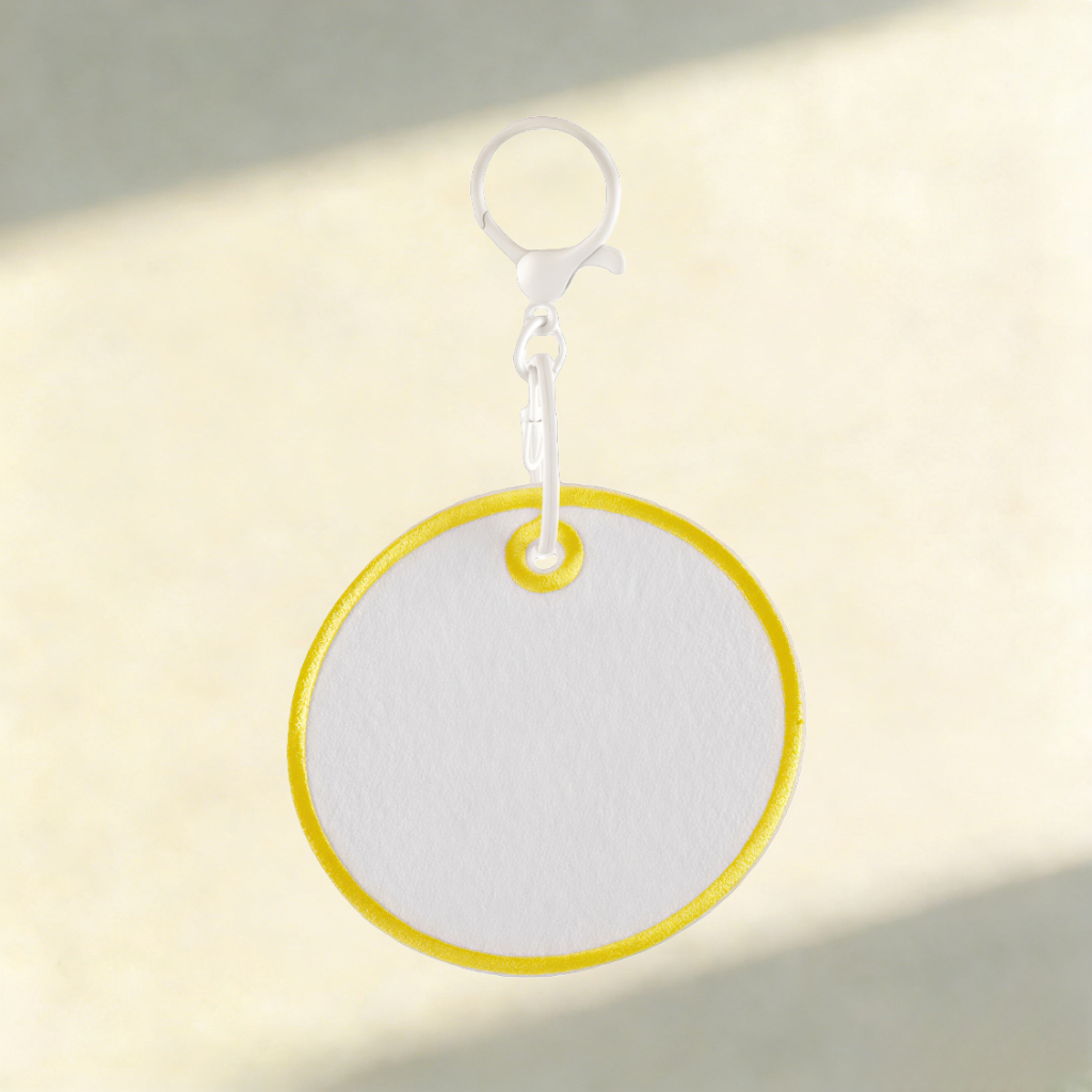 Custom Felt Keychain – Round & Square