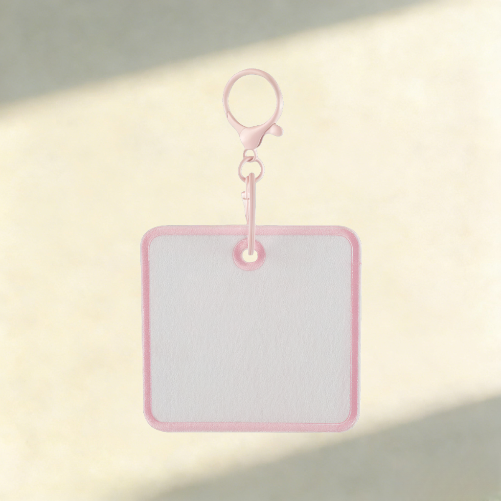 Custom Felt Keychain – Round & Square