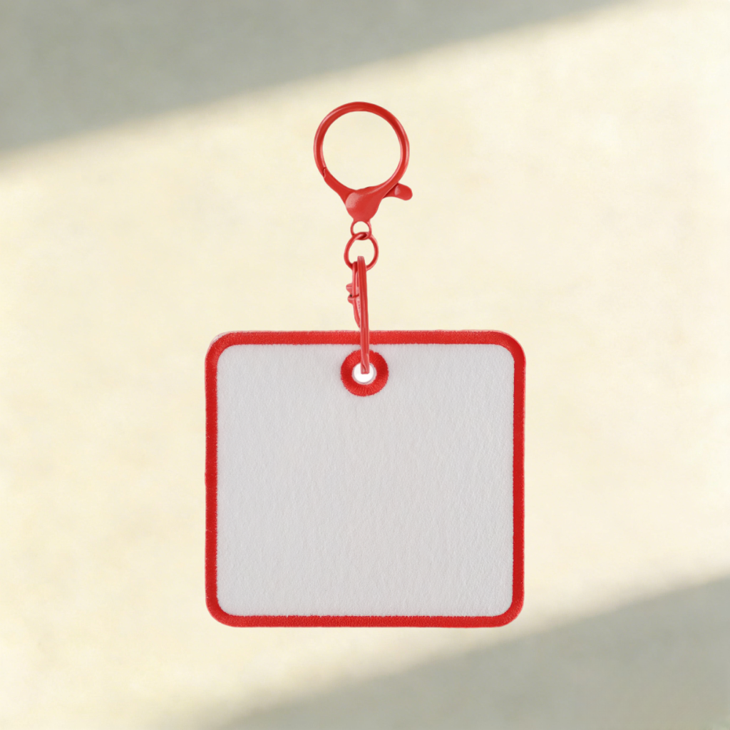 Custom Felt Keychain – Round & Square