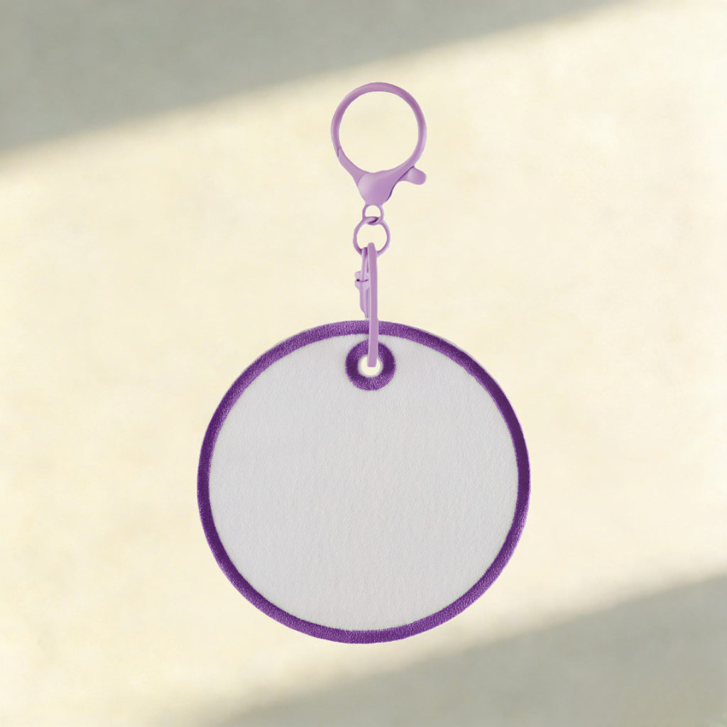 Custom Felt Keychain – Round & Square