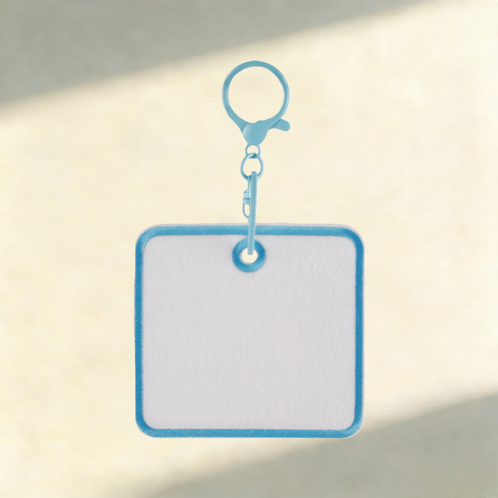 Custom Felt Keychain – Round & Square