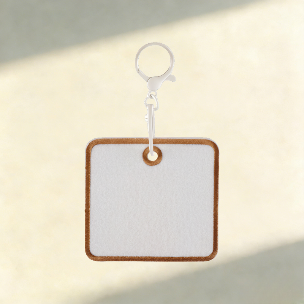 Custom Felt Keychain – Round & Square