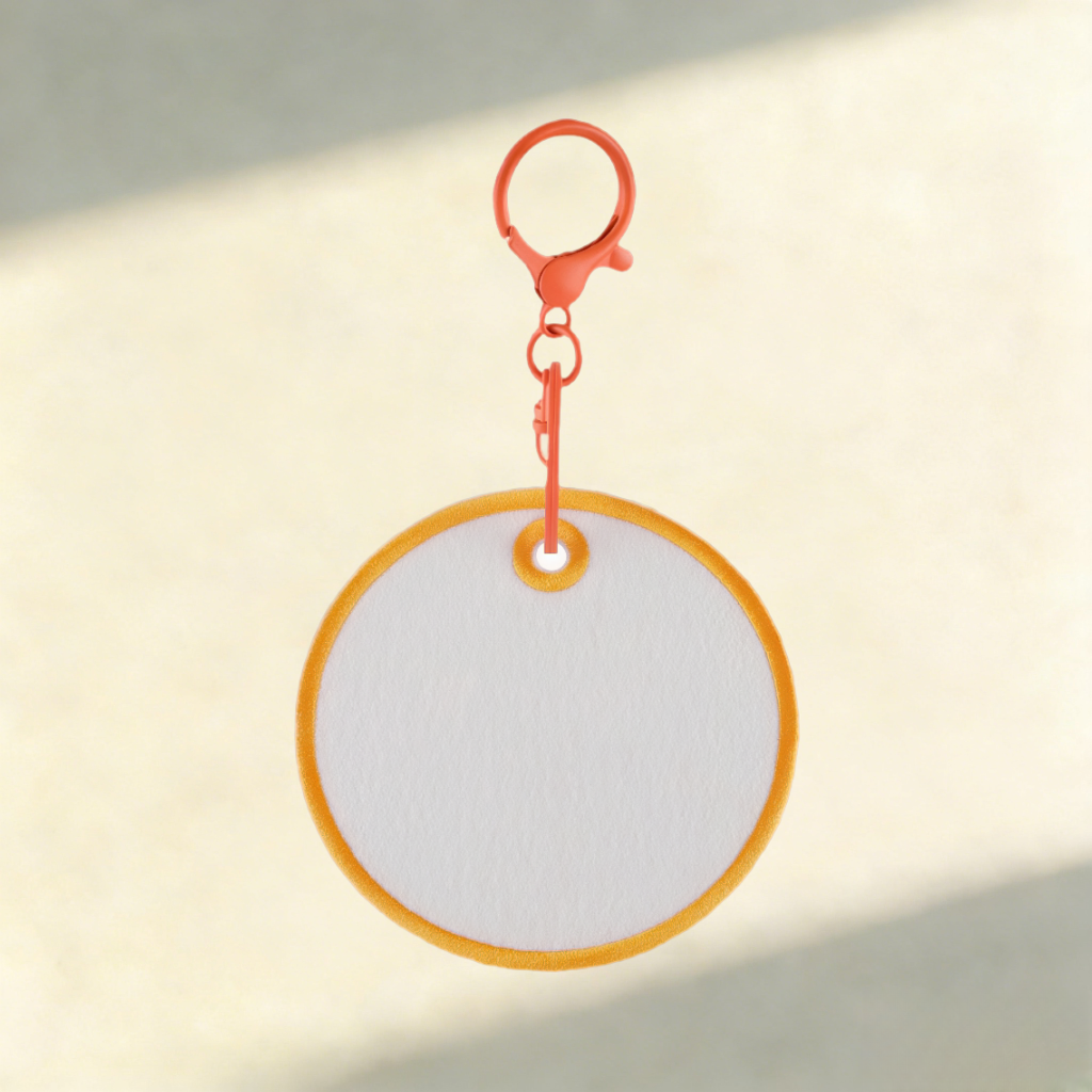 Custom Felt Keychain – Round & Square