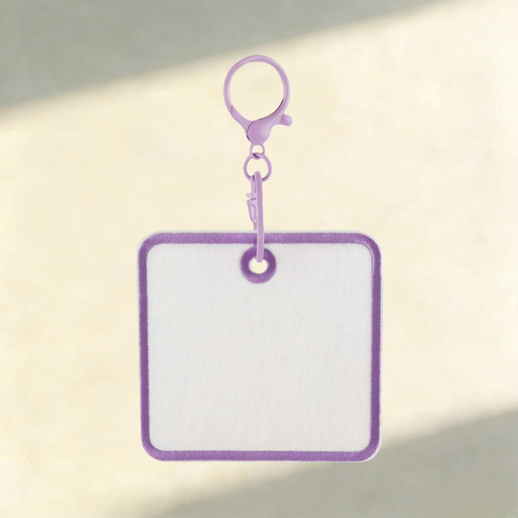 Custom Felt Keychain – Round & Square