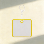 Custom Felt Keychain – Round & Square