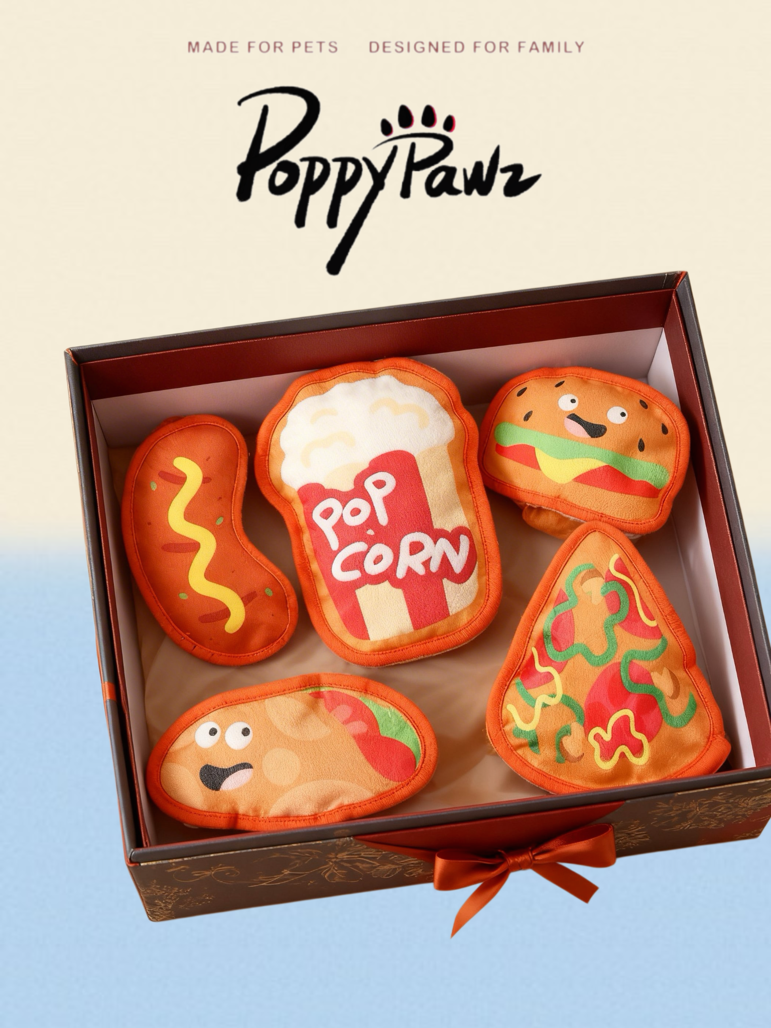 Food Series Dog Squeaky Toy Gift Box