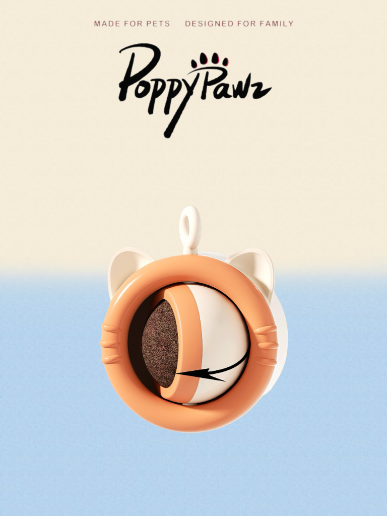 Wall-Mounted Catnip Lick Ball Toy