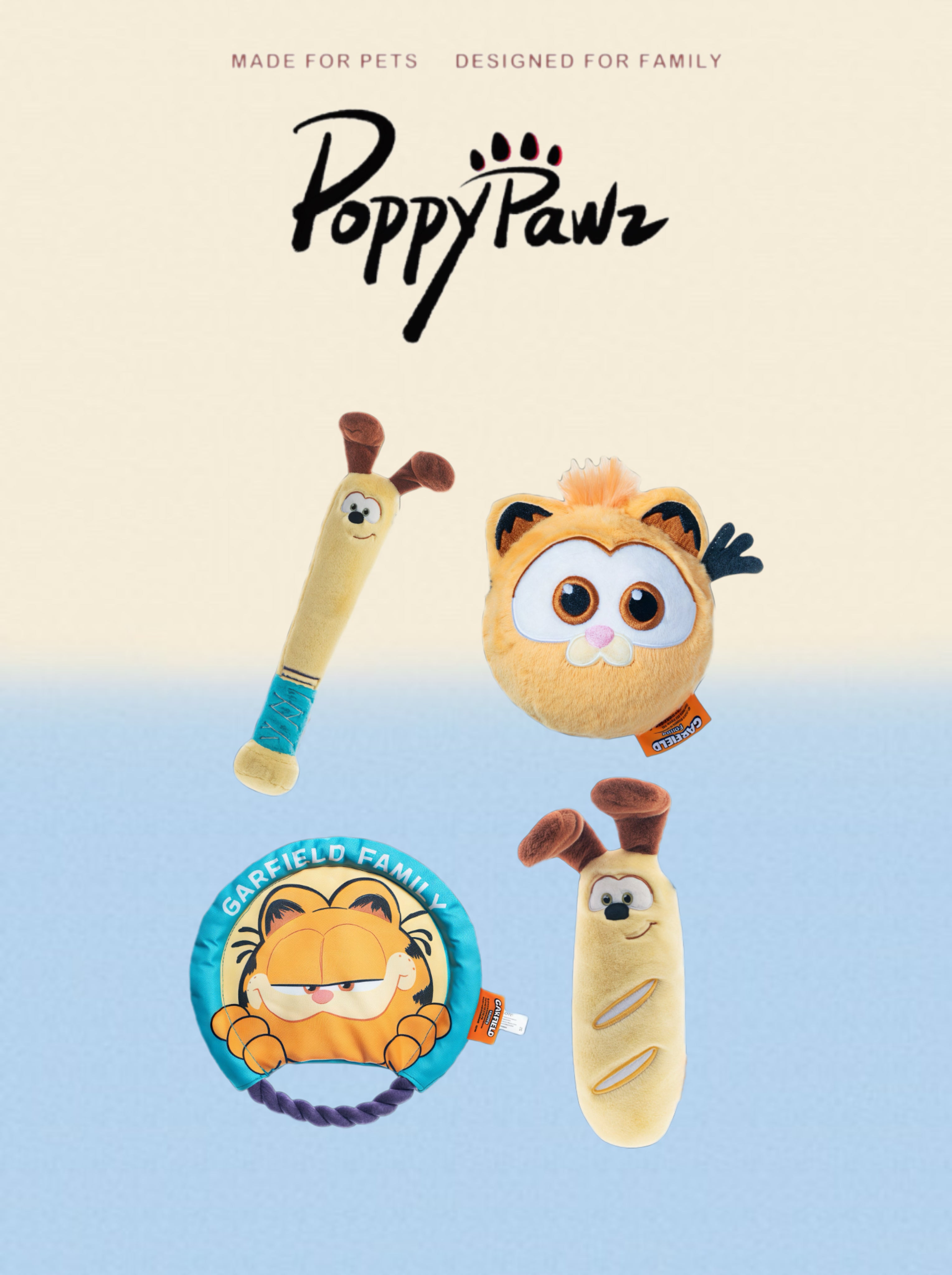 Garfield® Collaboration Pet Toy Set