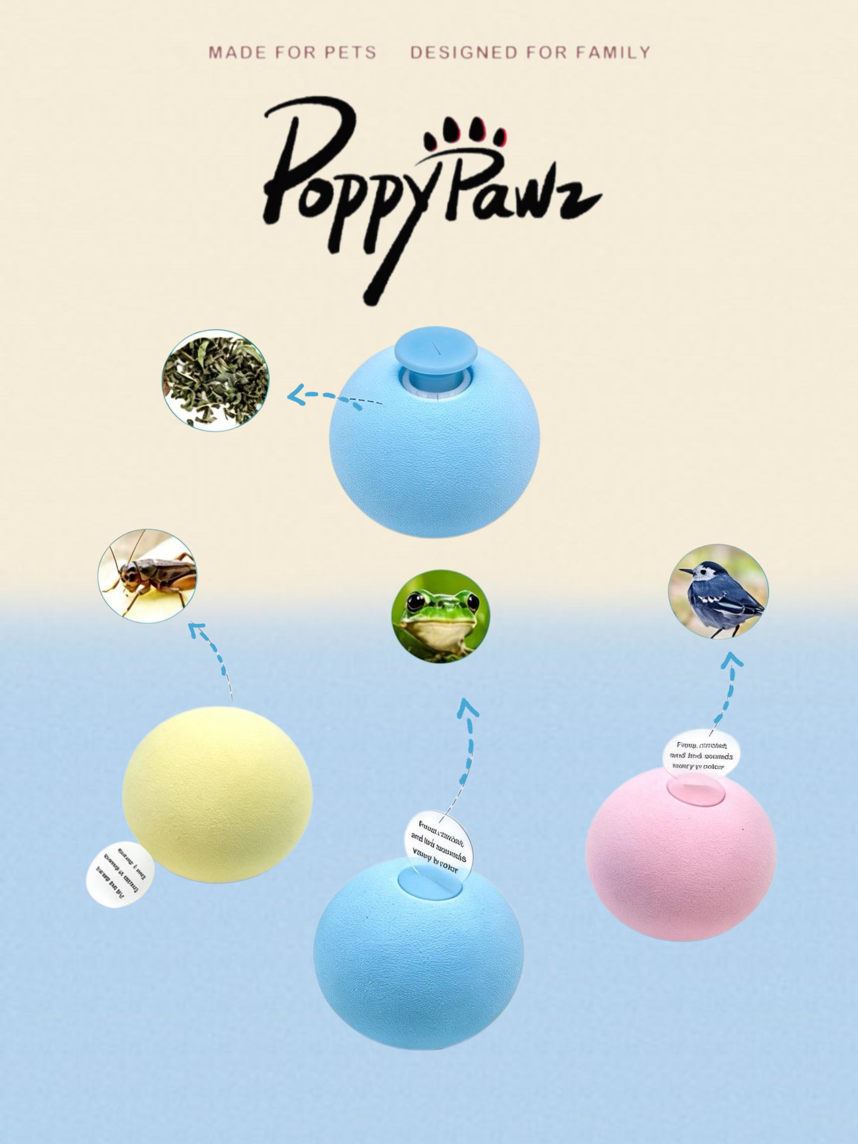 Natura Interactive Touch Sound Cat Ball