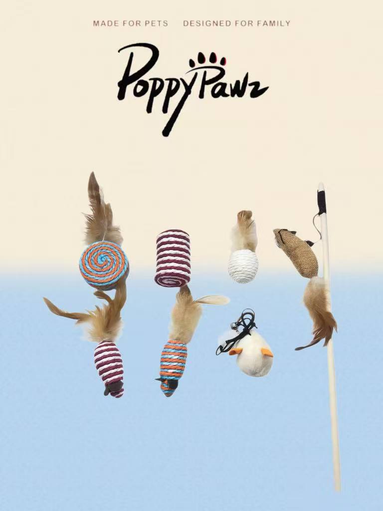 7-Piece Cat Interactive Toy Gift Set