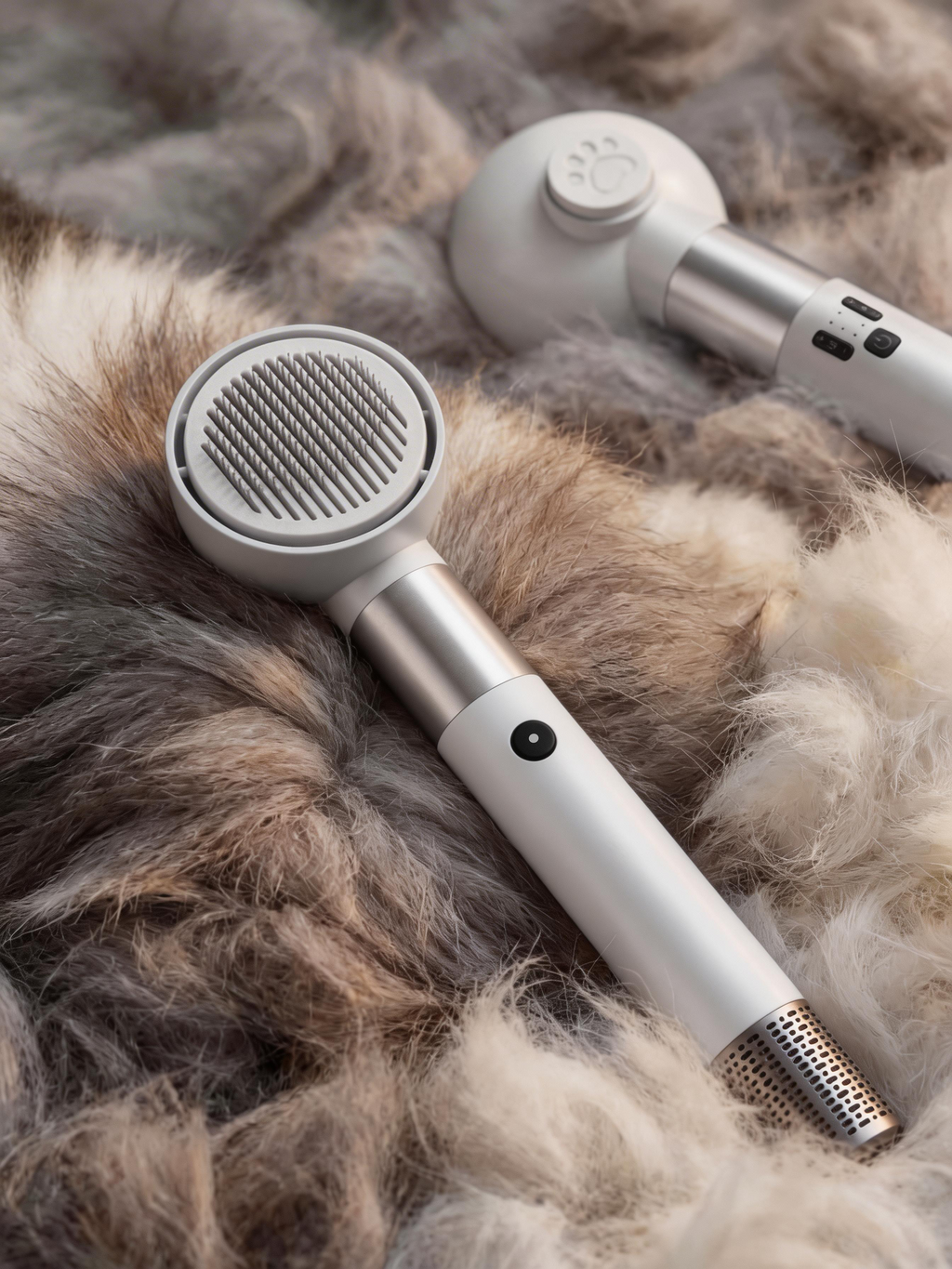 2-in-1 Pet Dryer Brush for Grooming