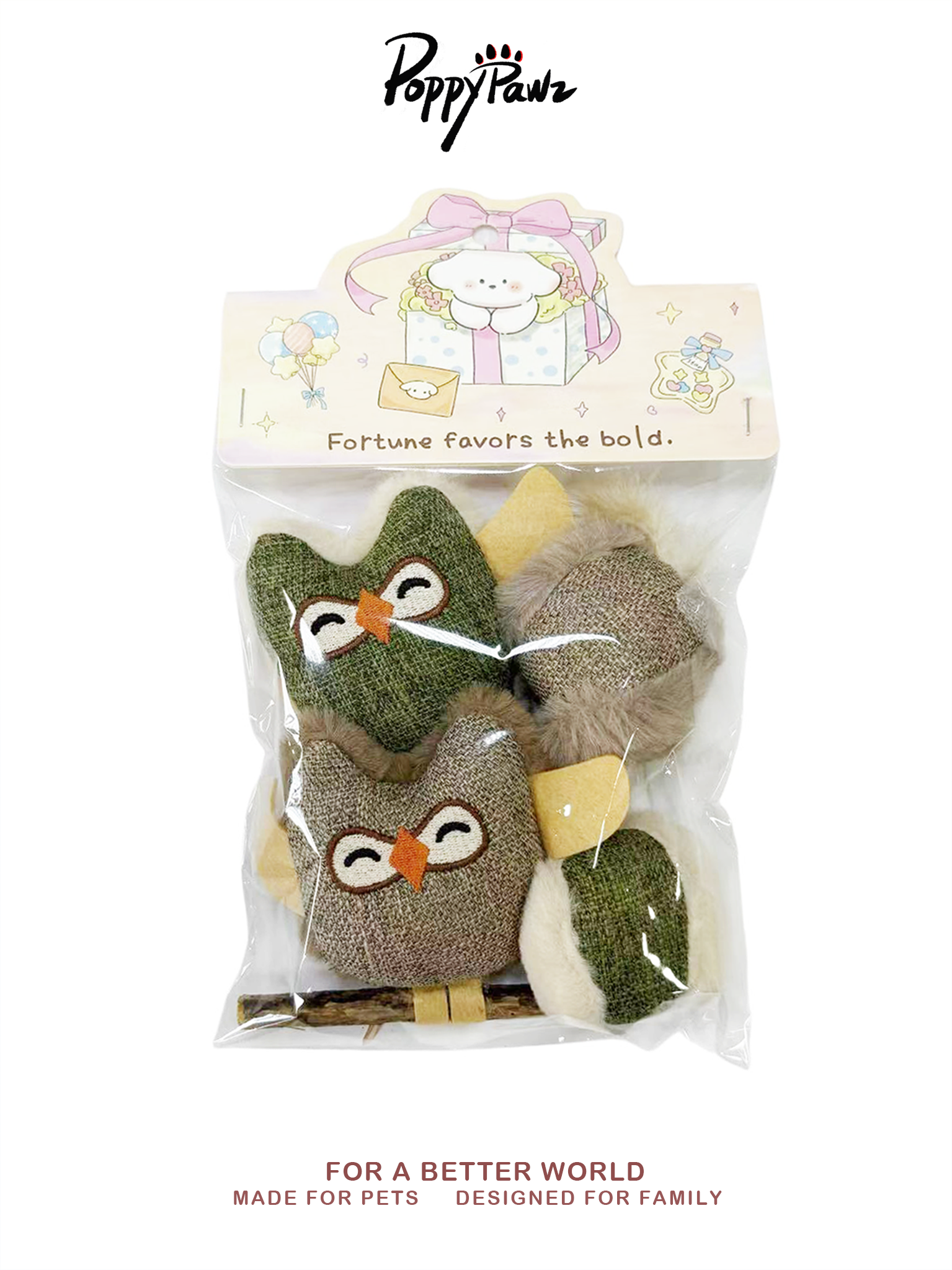 Interactive Natural Cat Toy Gift Set