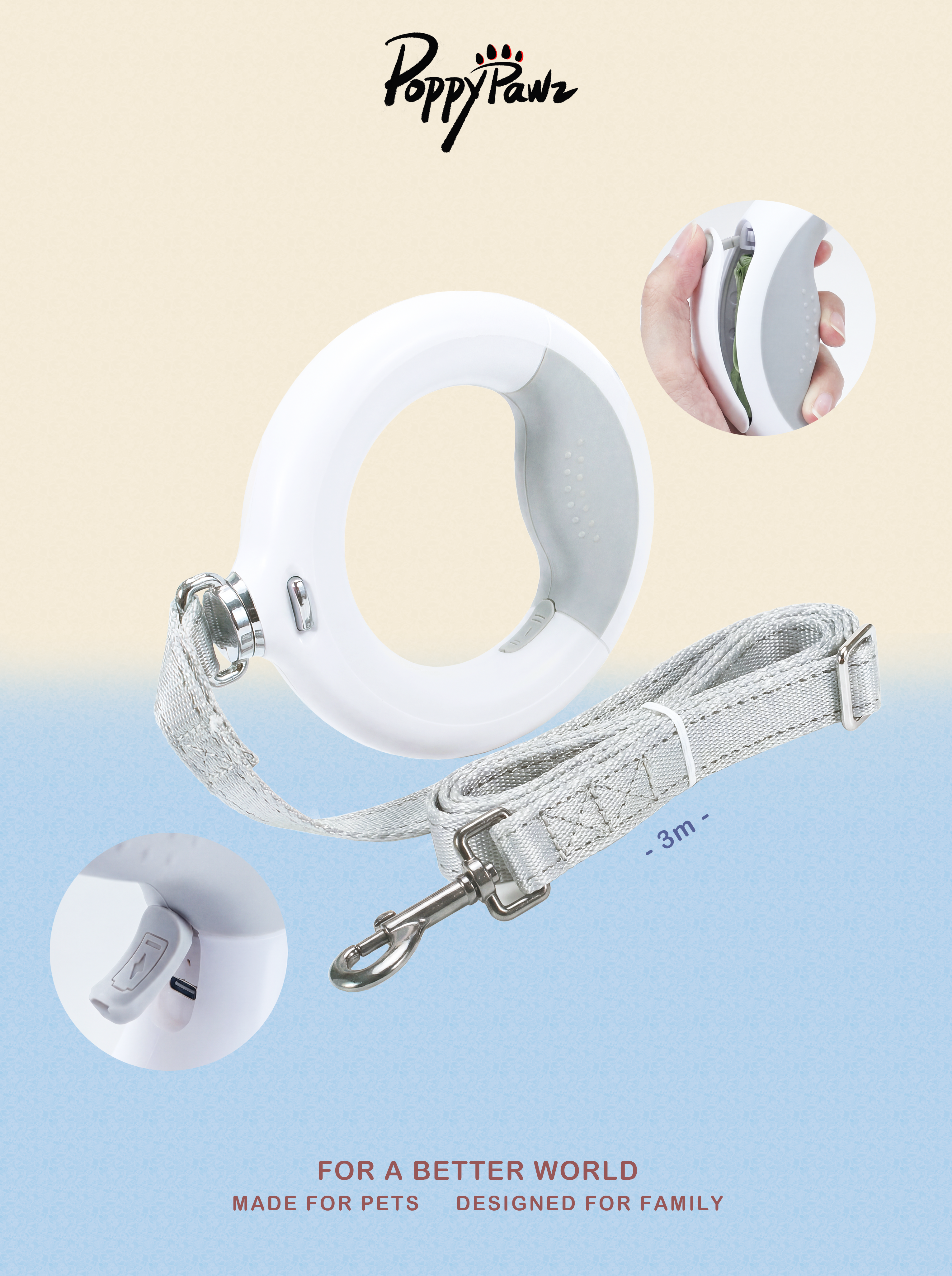 Multi-Function Front Control Dog Leash