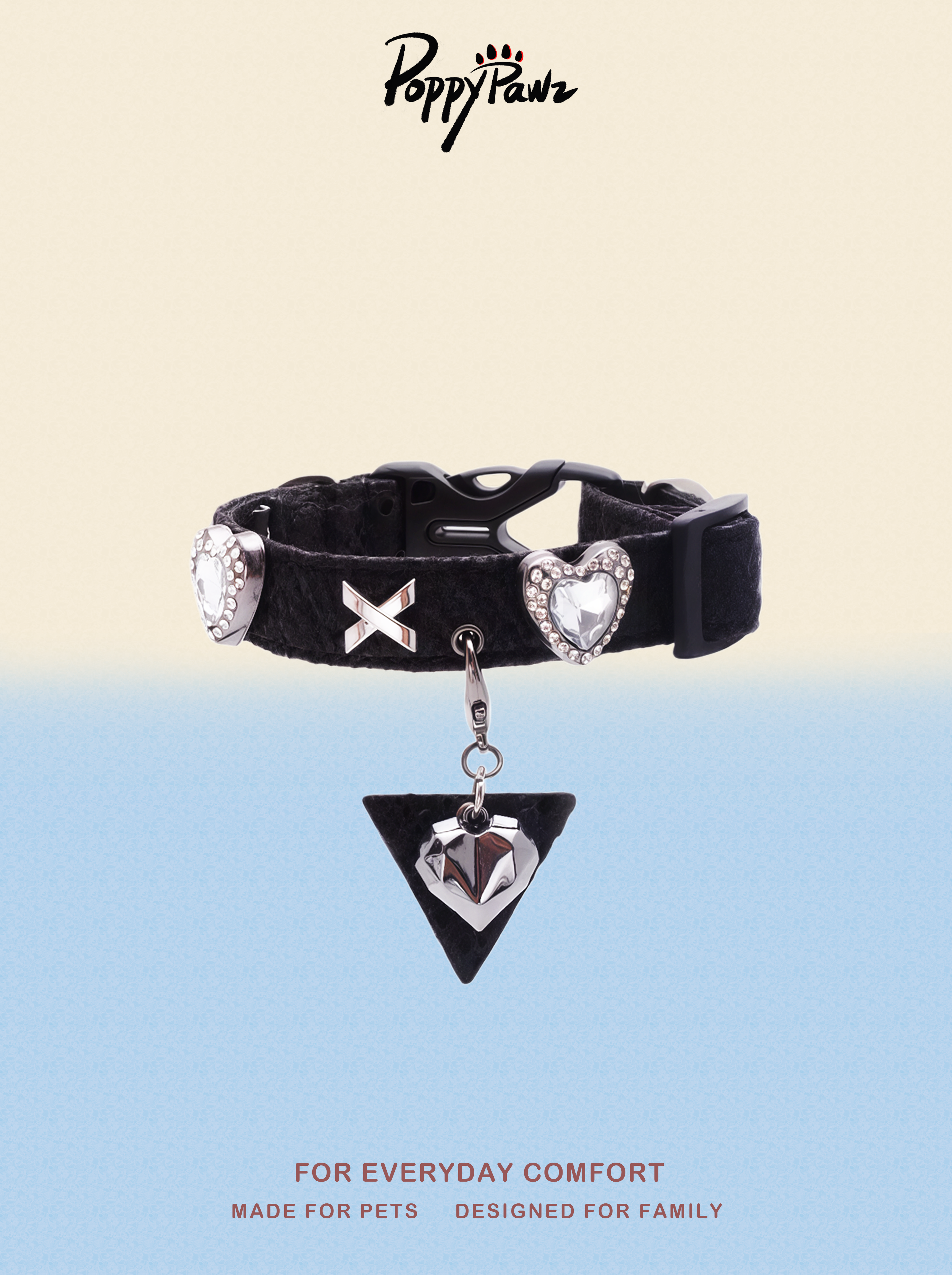 Midnight Heart Collar