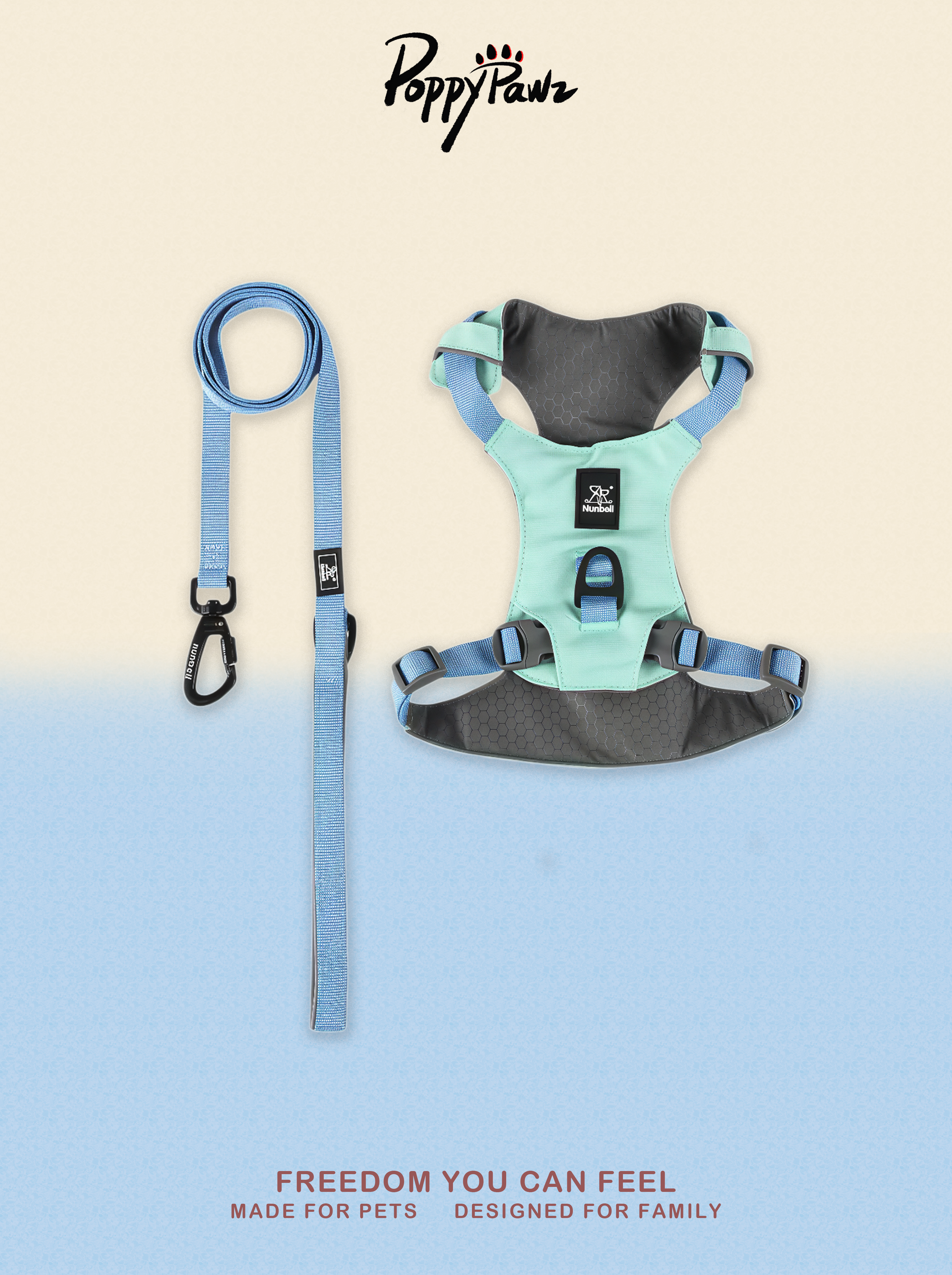Waterproof No-Pull Dog Harness and Lead Set