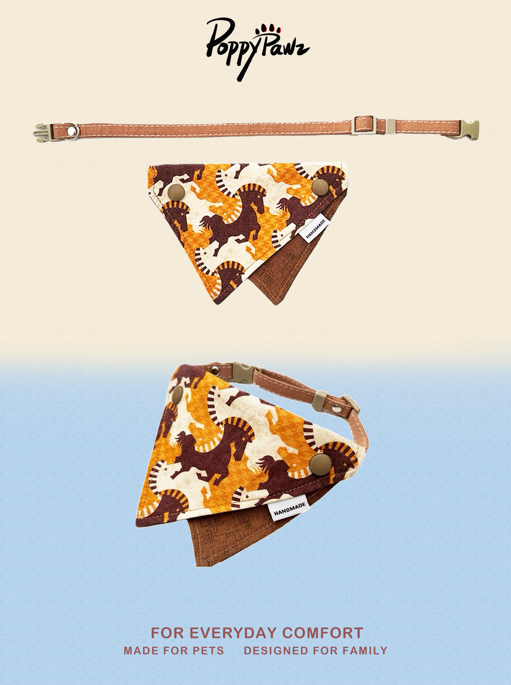 Adjustable Pet Bandana Collar
