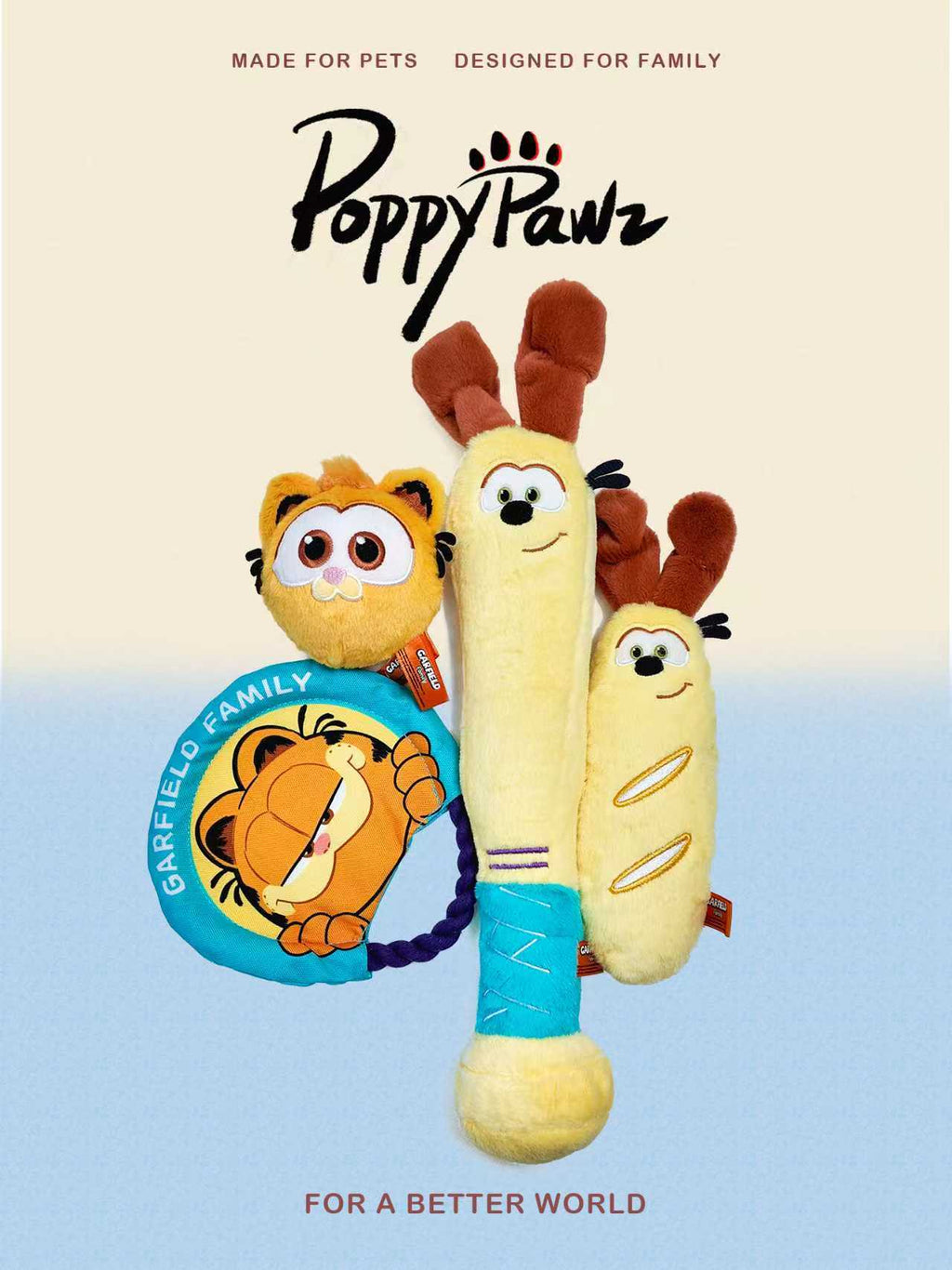 Garfield-Inspired Dog Toy Gift Set