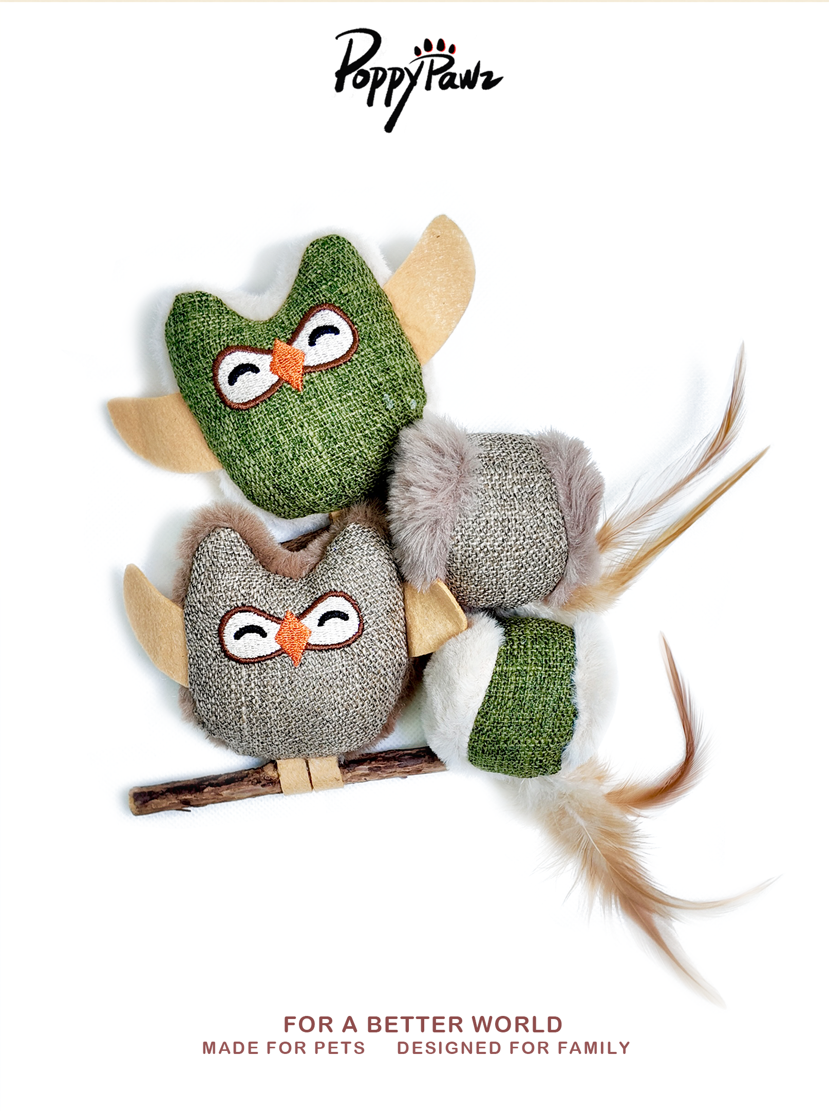 Interactive Natural Cat Toy Gift Set