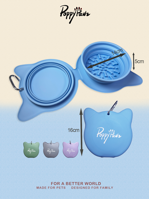 Collapsible Travel Dog Bowl | Portable Foldable Pet Bowl
