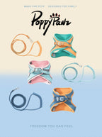 Suede Dog & Cat Harness and Lead Set with ID Tag