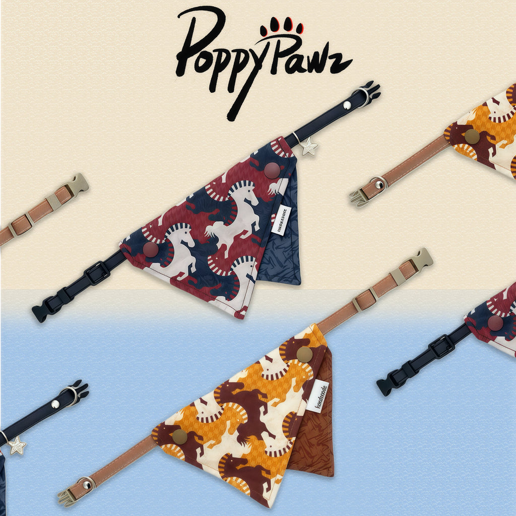 Adjustable Cotton Pet Bandana Collar