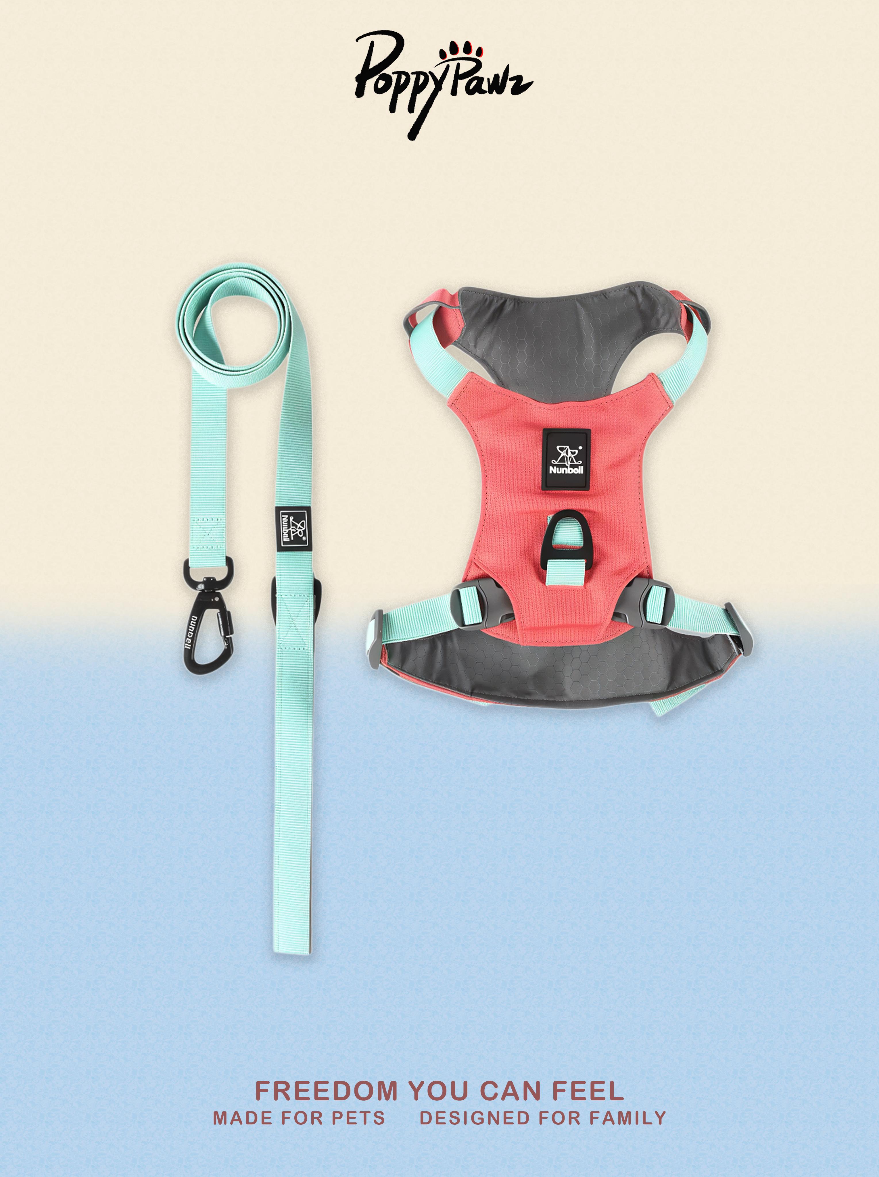 Waterproof No-Pull Dog Harness and Lead Set