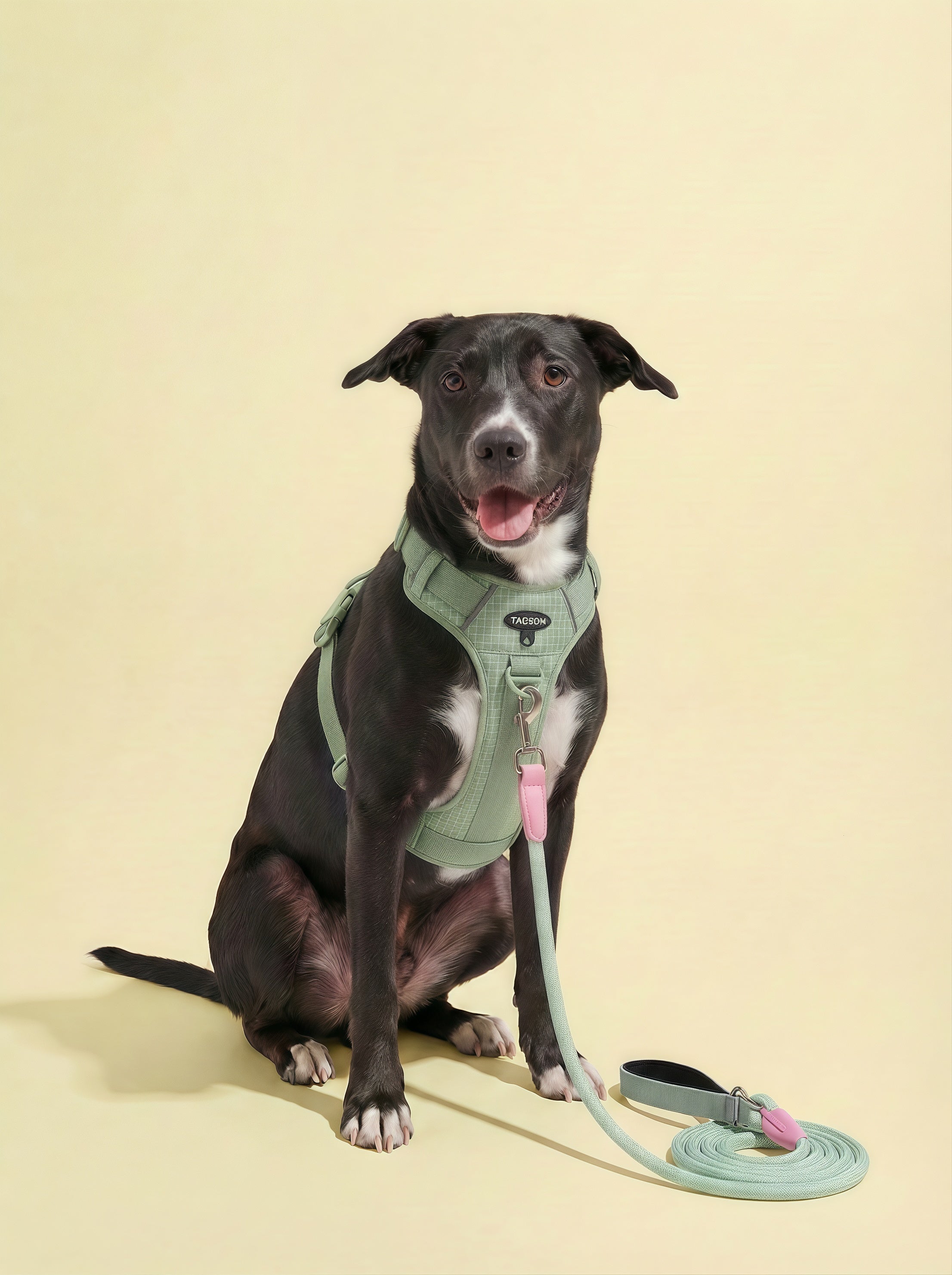 Lightweight Reflective Dog Harness and Lead Set