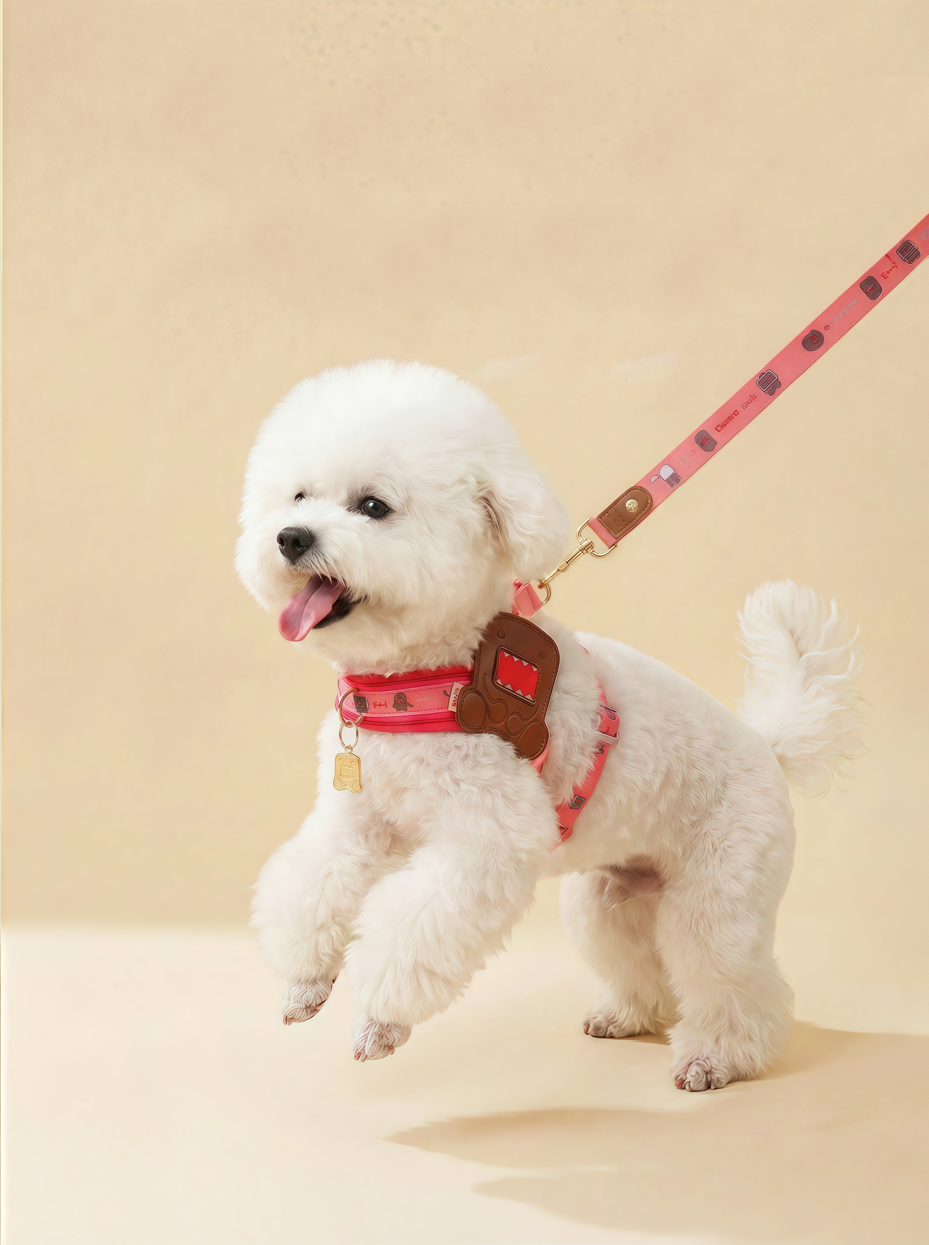 Padded Neoprene A-Shape Pet Harness with ID Tag