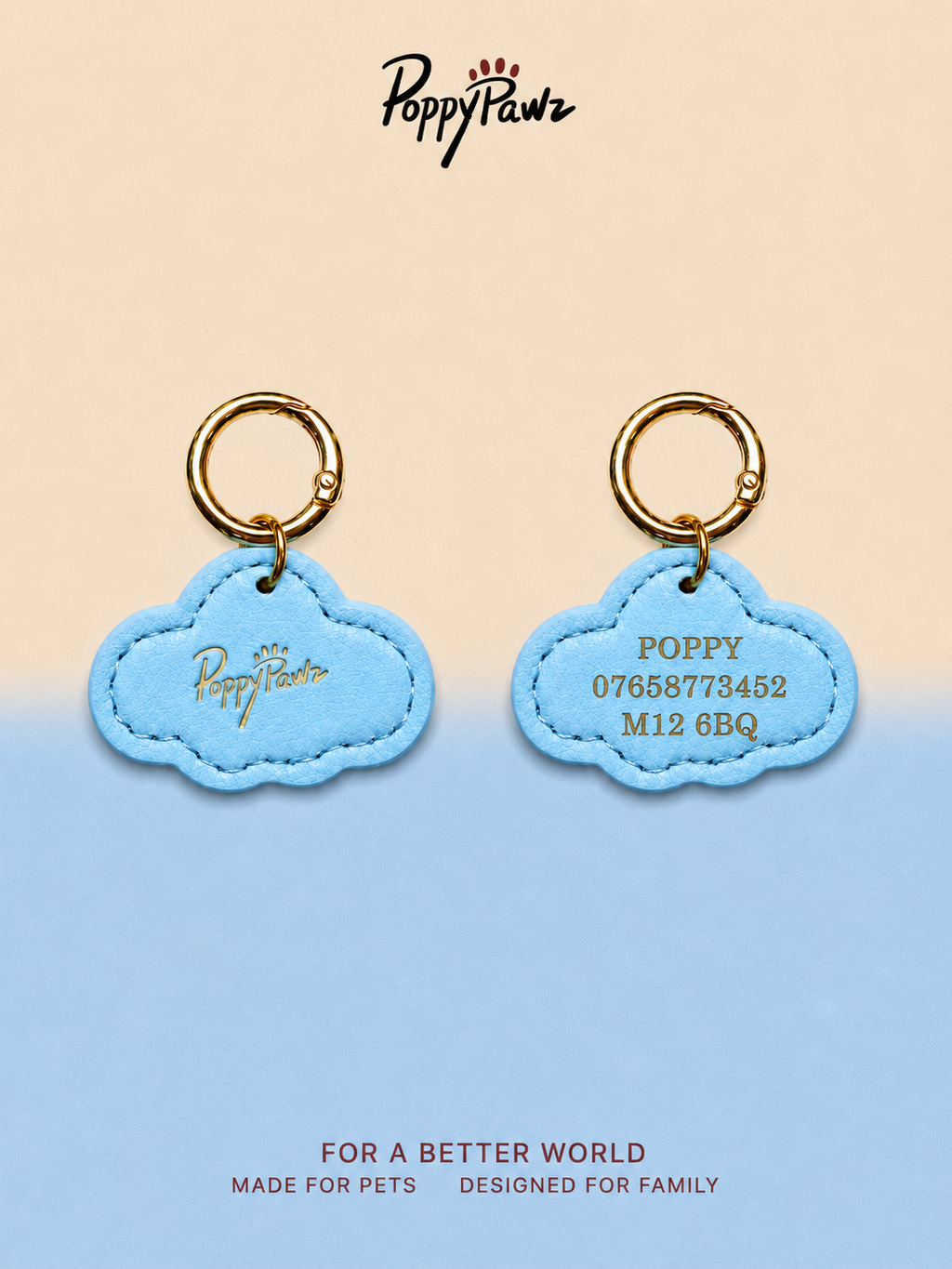 Personalised ID Tag Blue*