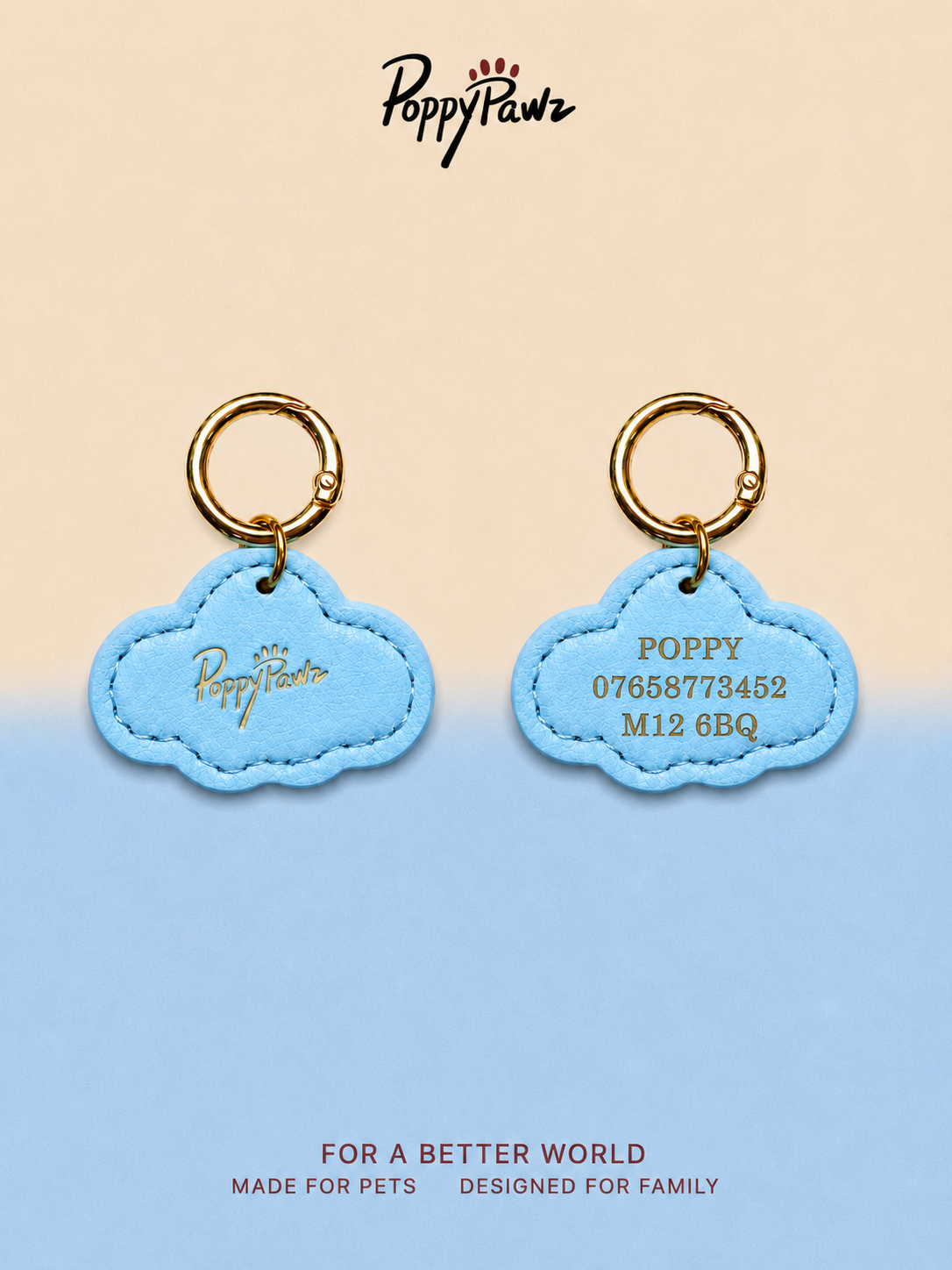 Personalised ID Tag Blue*