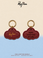 Personalised ID Tag Burgundy*