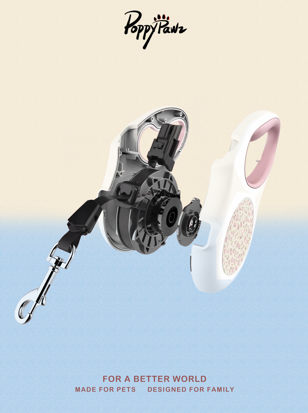 Retractable Dog Lead with Safety Lock