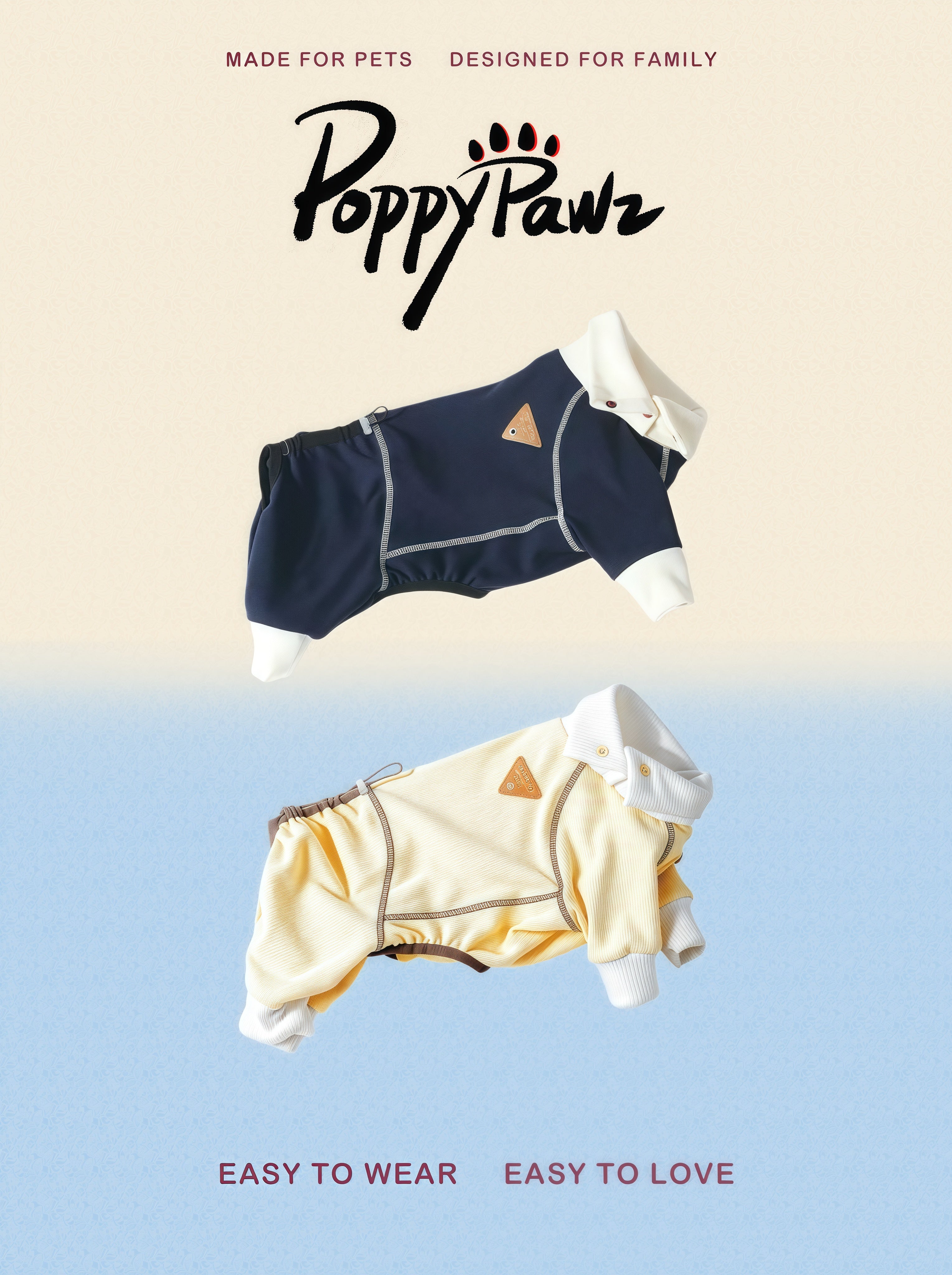 Warm Full-Cover Four-Leg Dog Onesie