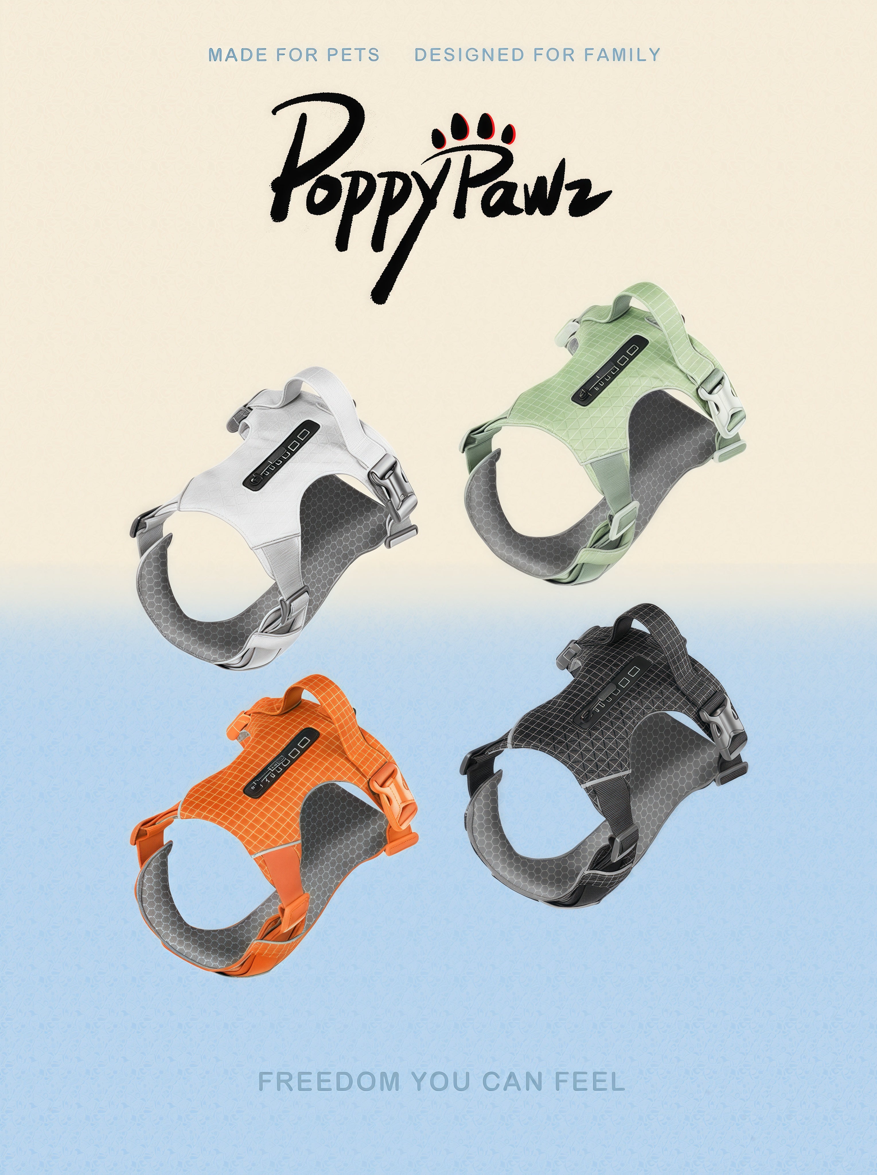 Lightweight Reflective Dog Harness and Lead Set