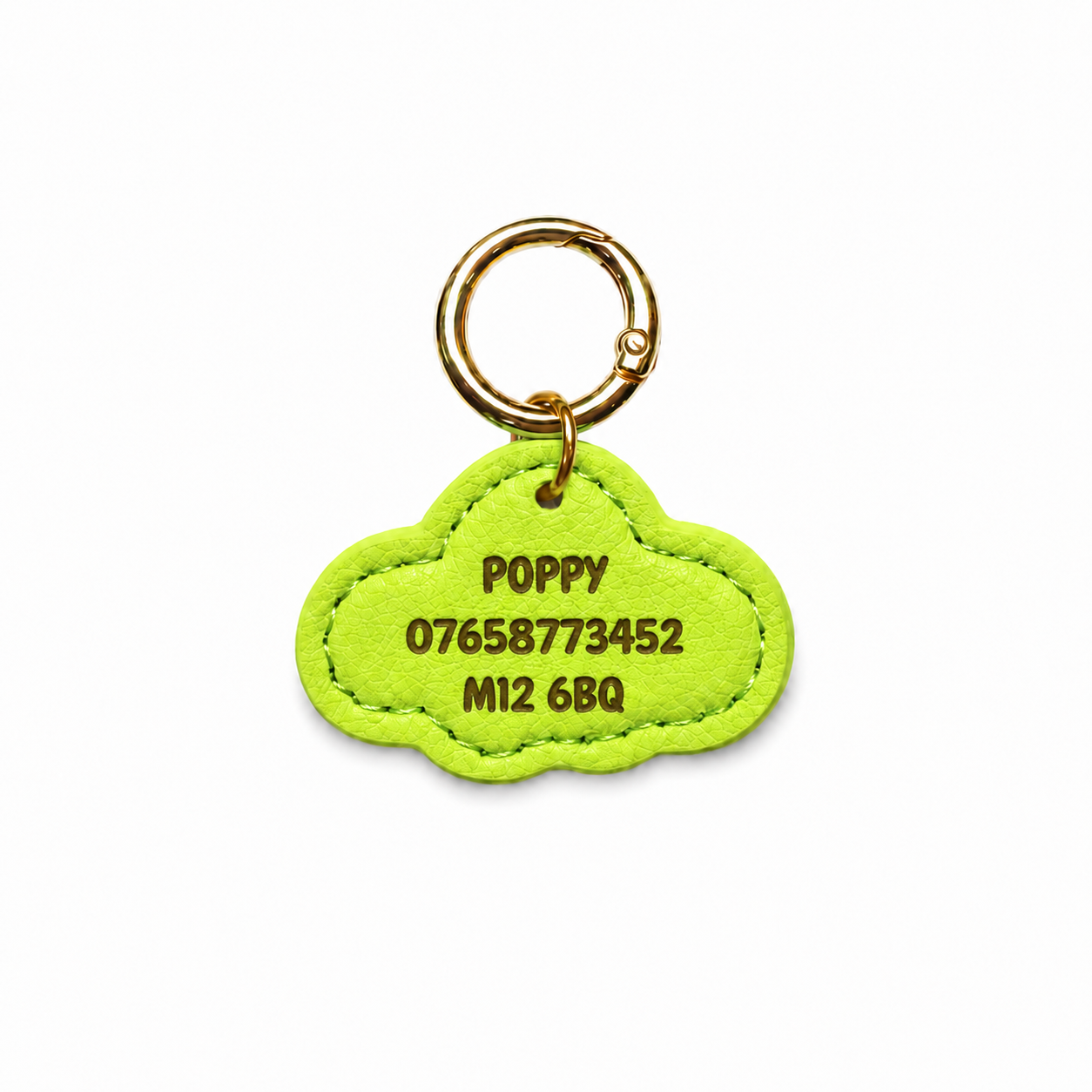 Personalised ID Tag Lemon Green*