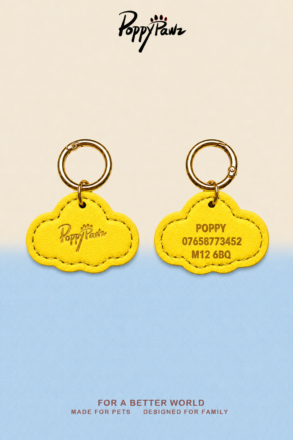 Personalised ID Tag Yellow*